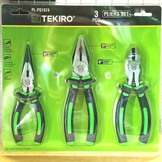 Tekiro TANG SET TEKIRO PLIERS SET PL-PS1974 tekiro tang set 3 pcs ps1974