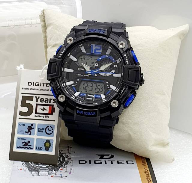 Jam Tangan Pria Digitec Original DG3074 Tahan Air