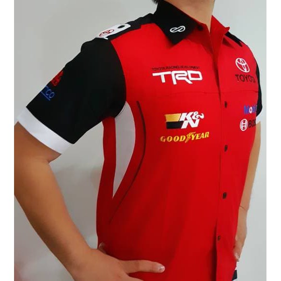 Baju Seragam Otomotif TOYOTA Baju Komunitas Moto GP Kemeja Bordir F1