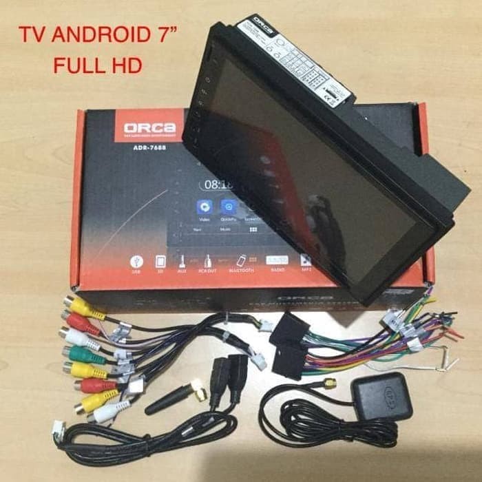headunit head unit doubledin double din tv mobil android orca 7inch