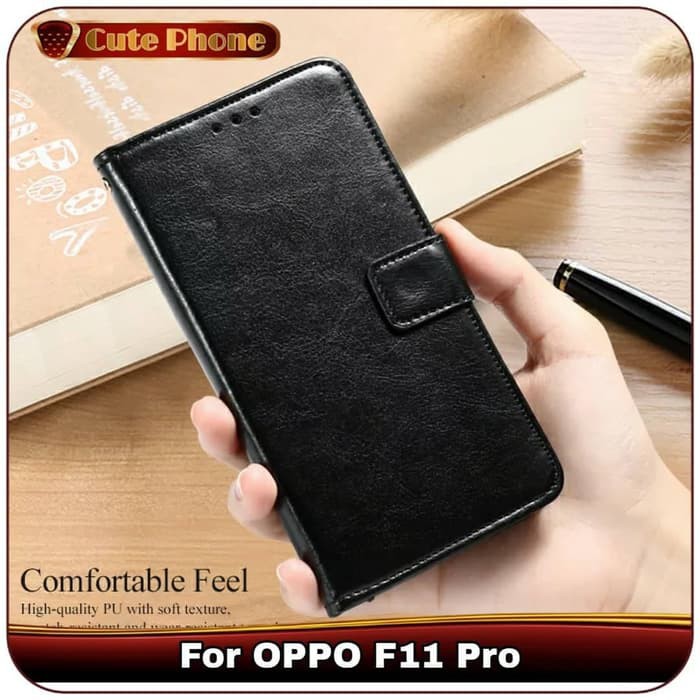 Casing OPPO F5 F7 F11 Pro F 11 Soft Case Flip Cover Wallet Leather Dompet