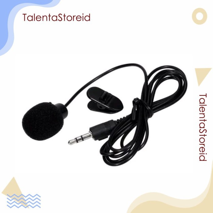 Microphone 3,5mm with clip on for smartphone / mic jepit for android smule