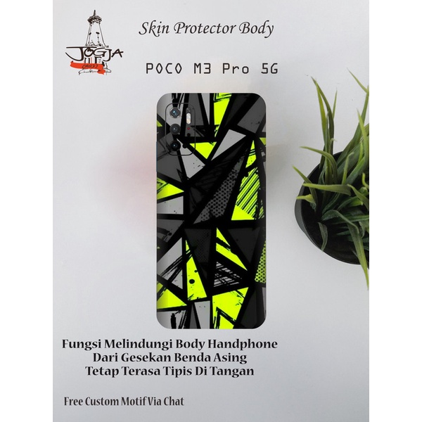 Dapat 2pcs Garskin HP POCO M3 PRO 5G Motif color - Free Custom Motif