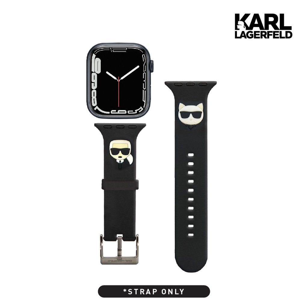 New Apple Watch Strap 38 / 40 / 42 / 44 / 45mm Karl Lagerfeld KC Silicone