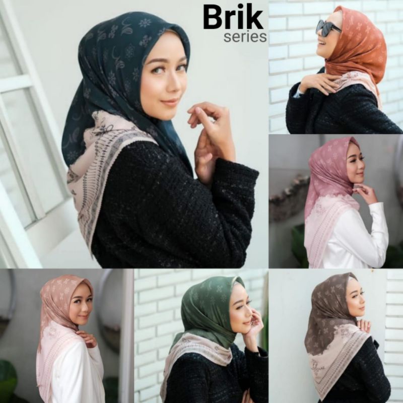 HIJAB SEGI EMPAT VOAL MOTIF LASERCUT PREMIUM TERBARU BEST SELLER || Brik series