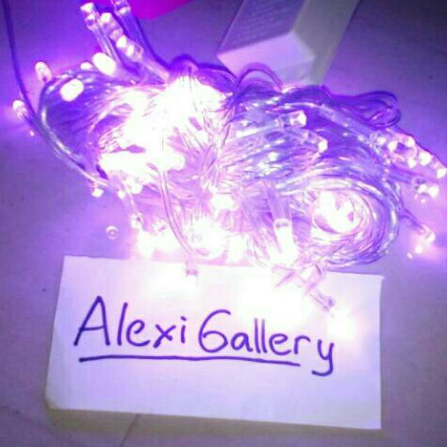 Lampu LED Natal Tumblr String Ungu