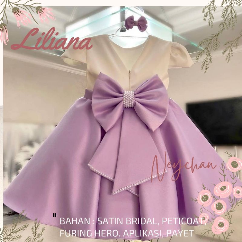 liliana dress bayi neychan gaun pesta ulang tahun