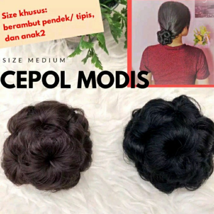 Cepol Sanggul Modern Sanggul Palsu Mini Rambut Palsu Wanita