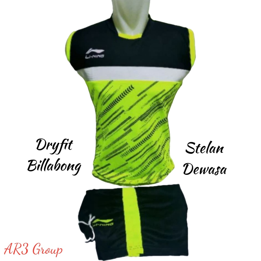 ( 3 BAJU HANYA 100 RIBUAN ) Baju olahraga pria/wanita bahan Printing cocok untuk badminton voli futsal sepak bola dan runing