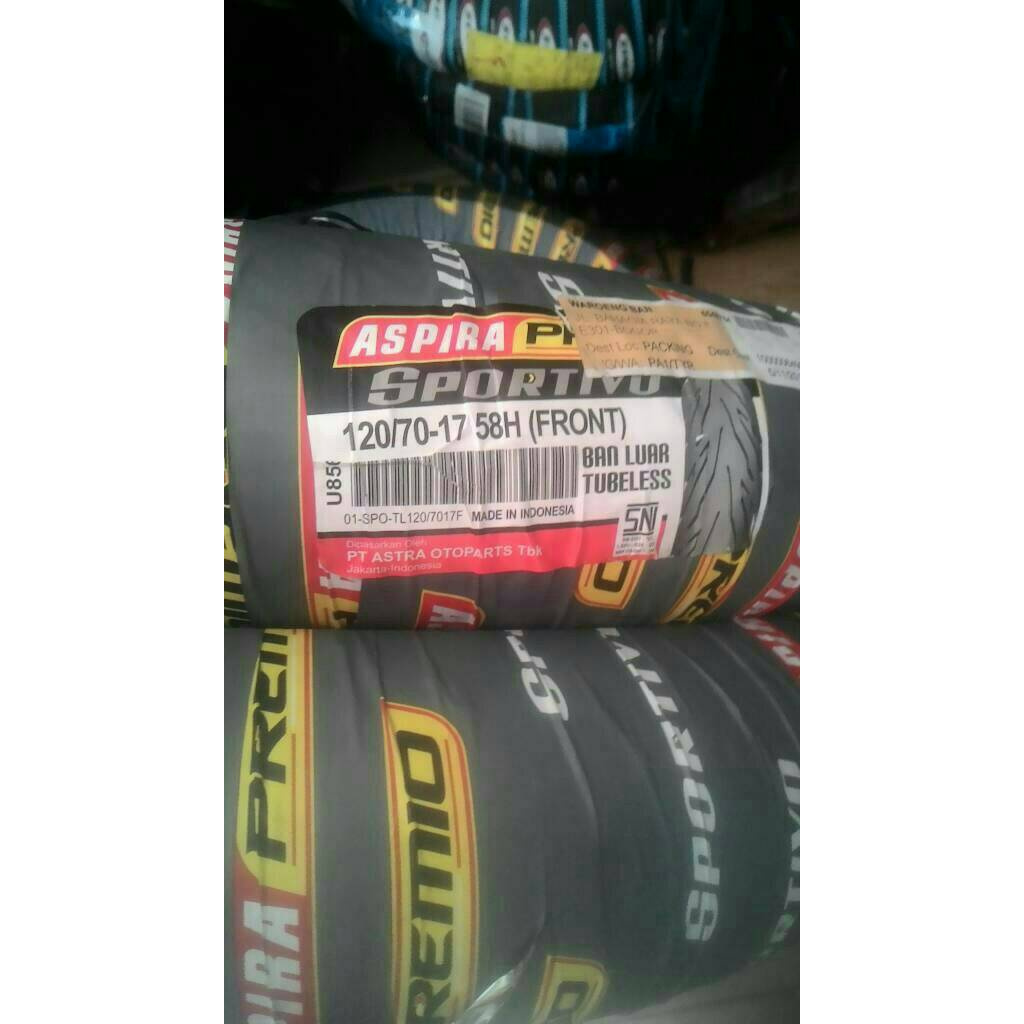 BAN ASPIRA PREMIO 120/70-17 TYPE SPORTIVO Ori