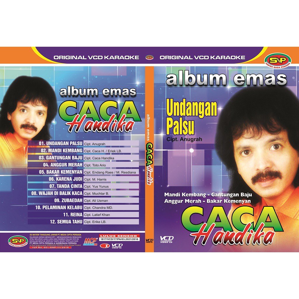 Vcd Original Dangdut Lawas - Album Emas Caca Handika