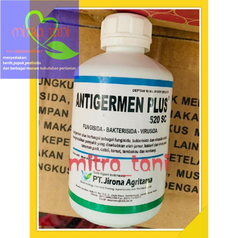 fungisida bakterisida virusida ANTIGERMEN PLUS 520SC isi 250ml dari PT JIRONA AGRITAMA