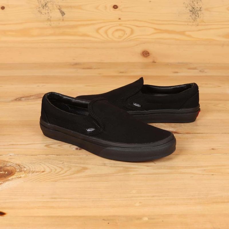 ⭐COD SEPATU SNEAKERS HITAM POLOS PREMIUM MURAH CEWEK COWOK SEPATU OS FULL BLACK SEPATU TINGGI HITAM POLOS SEPATU SKATE OLDSCHOOL ALL BLACK OLD SCHOOL SEPATU KERJA HITAM PRIA WANITA SEPATU SEKOLAH HITAM POLOS SEPATU SLIP ON MULES WANITA SLIPON HITAM POLOS-5l1p 0n