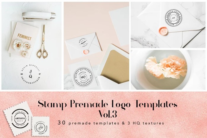 Stamp Premade Logo Templates Vol3 - Photoshop &amp; Illustrator