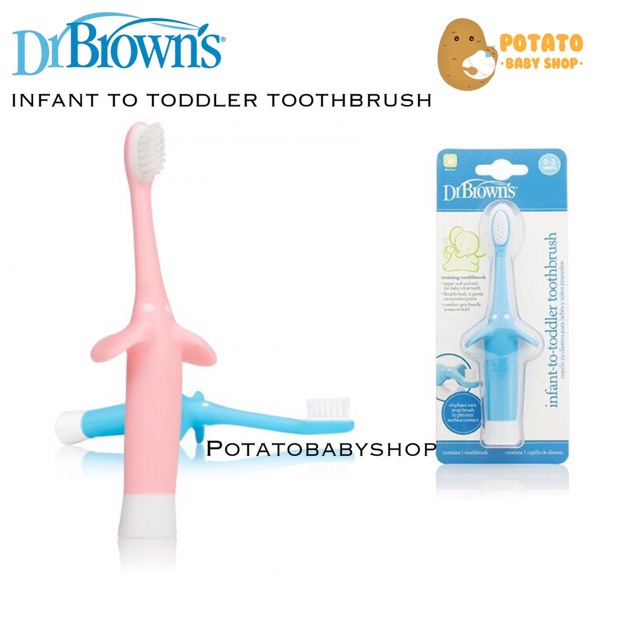 Dr Brown's Infant-to-Toddler Toothbrush / Sikat Gigi