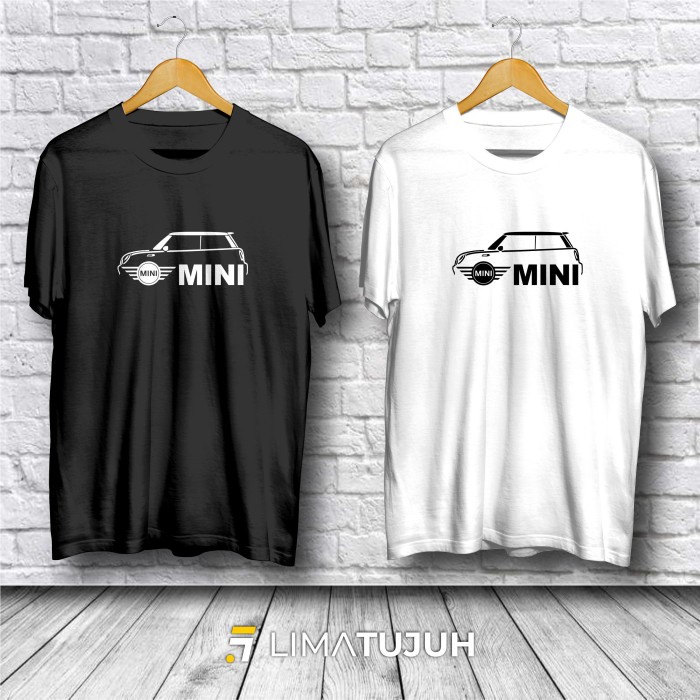 Kaos Mobil Mini Cooper Side Look Baju Otomotif