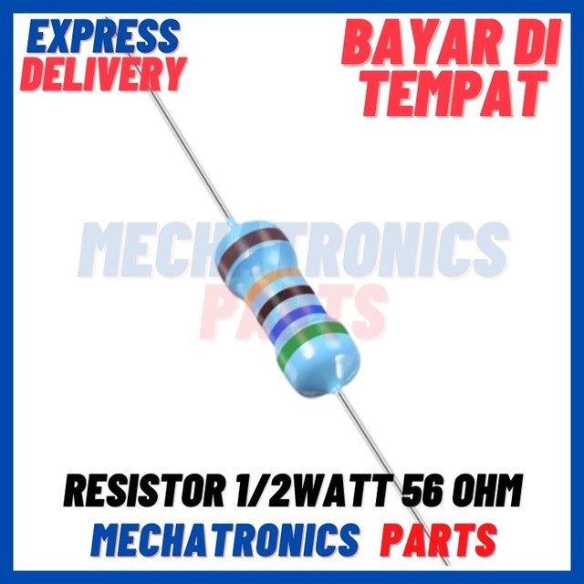 RESISTOR 1/2WATT 56OHM