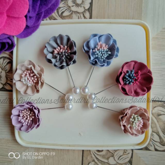 TUSPIN BUNGA SUEDE/TUSPIN JILBAB/TUSPIN MUTIARA/BAHAN TUSPIN/TUTUP TUSPIN/GROSIR TUSPIN/BROS JILBAB