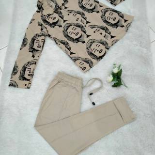  CELANA  WANITA  TERLARIS MODERN SIMPLE PANTS ADA SIZE  JUMBO 