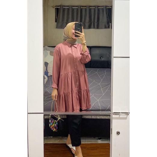 1KG MUAT 5PCS | NARESH TUNIK SUSUN REMPEL JUMBO HITS OOTD SELEBGRAM FASHION