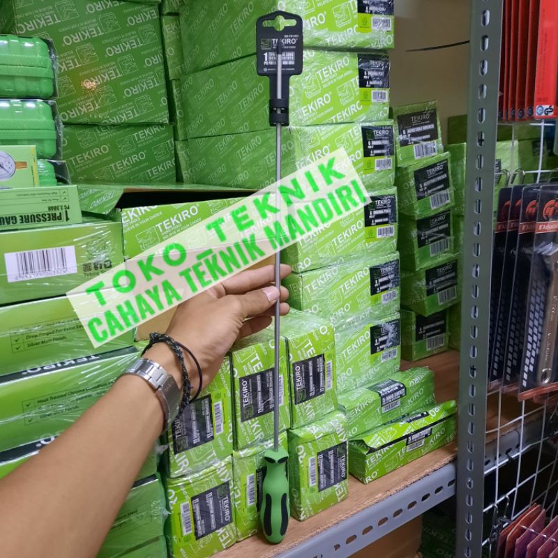 TEKIRO SD-TE1503 Obeng + ukuran PH1 X 400 mm ( panjang 40 cm ) TEKIRO gagang TPR