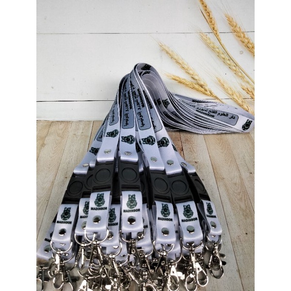 

(Gratis desain suka") Tali Id Card/Lanyard Printing Costum cetak 2 sisi bisa 1 sisi