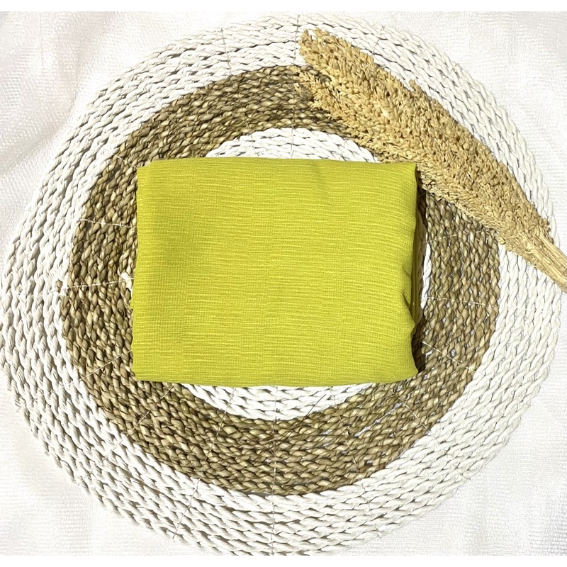 Jilbab segi empat Cornskin Premium Jahit Tepi/ Jilbab Serat Jagung / CORNSKIN-Lime