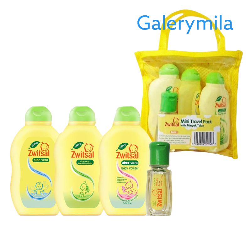 [ 1 paket ] Zwitsal gift set sabun/minyak telon/paket sabun mandi bayi/tas mini zwitsal