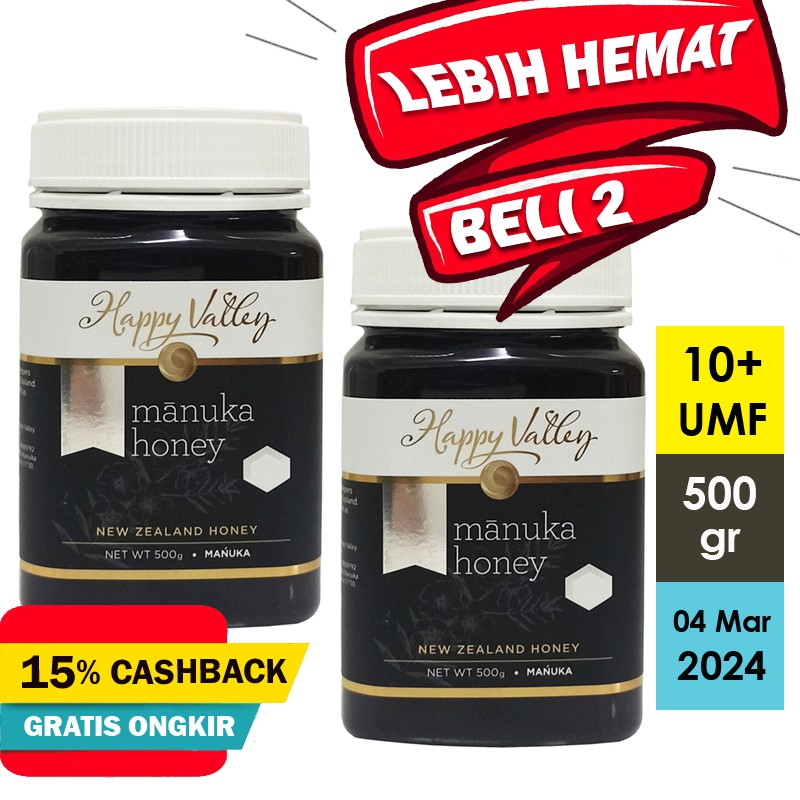 

Madu HAPPY VALLEY Manuka Honey UMF 10+ 500gr