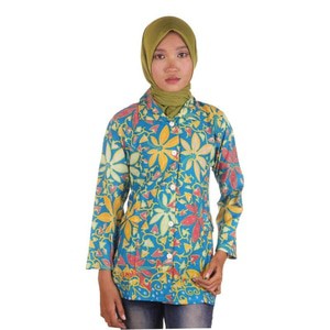 Blouse Batik I Blouse Kerja Wanita Batik I Blus Batik Wanita Merri