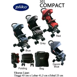 NEW ARRIVAL STROLLER PLIKO COMPACT 301 