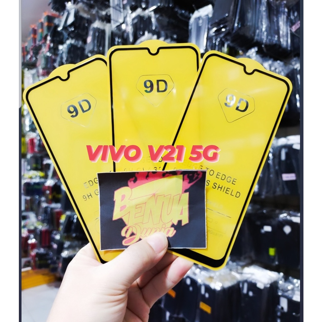 ANTI GORES KACA VIVO V21 5G - TEMPERED GLASS FULL LEM 9D TEMPER GLASS V21 5G - BD