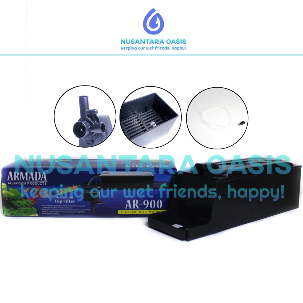 TOP FILTER BOX AQUARIUM FILTER ATAS ARMADA AR 900