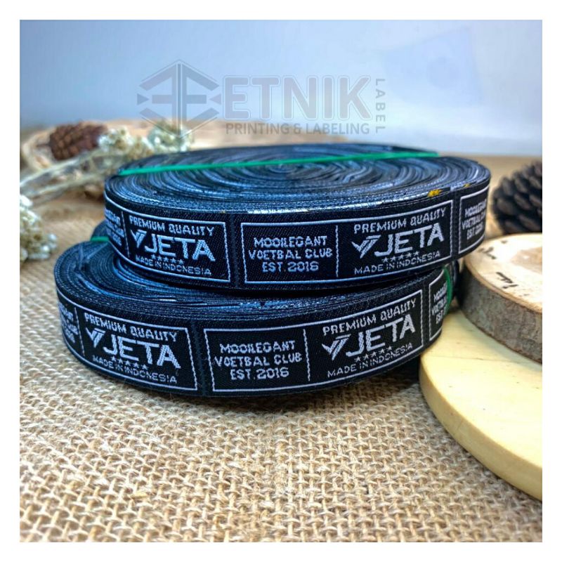 

Label Woven/Label Bordir/label pakaian Ukuran 2x6CM