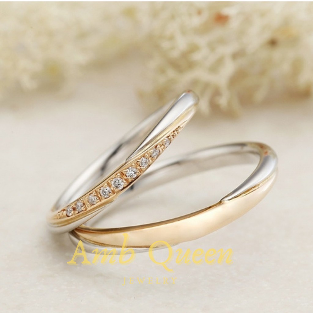 CIncin Nikah/Tunangana Platinum dan Emas 75%/18k Couple Wanita & Pria