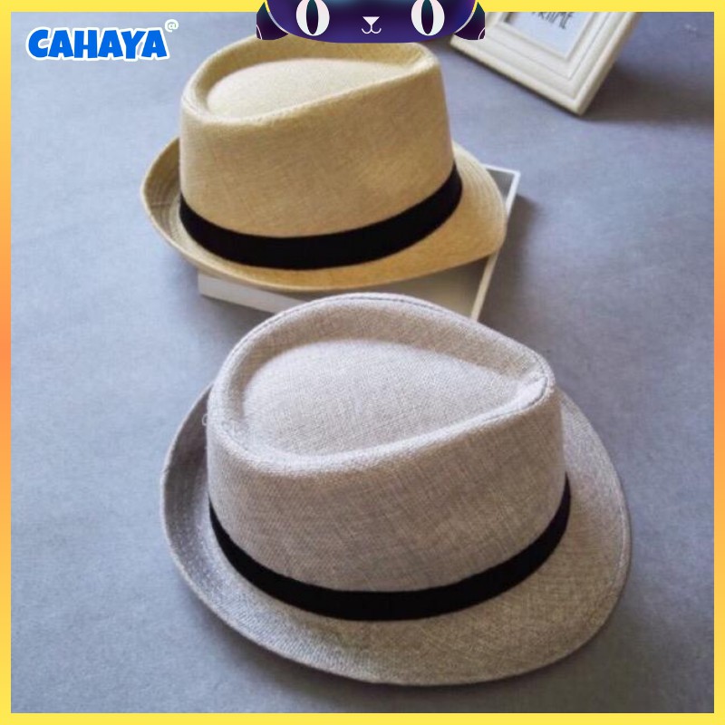 Topi Fedora Jerami Polos Anak Kualitas Import T46