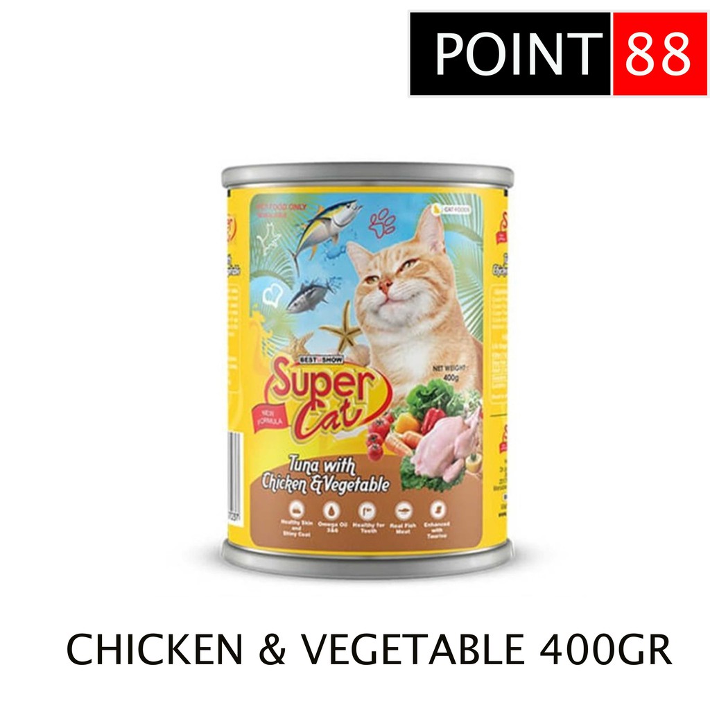 SUPERCAT Chicken Tuna Veg 400gr