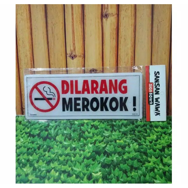 Acrylic Murah - Tulisan Acrylic Dilarang Merokok