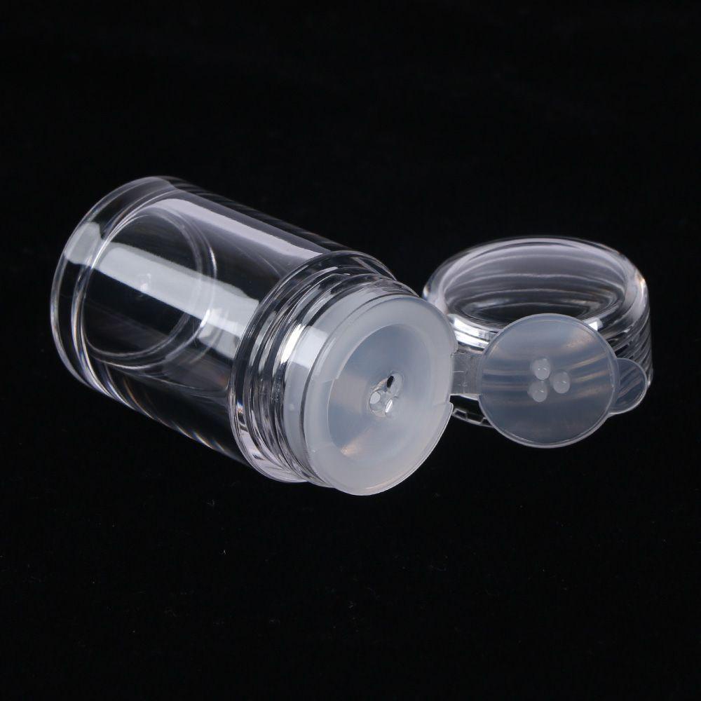 MXBEAUTY 10ml Cosmetic Bottle Clear Cosmetic Sifter Loose Powder Jars Refillable Bottles 1Pc Empty Bottle DIY Screw Lid Makeup Tools