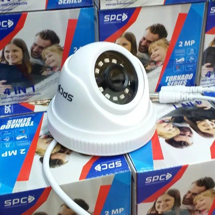 Paket kamera cctv spc 4ch 2mp 1080p full hd+hdd 500gb komplit bagus murah