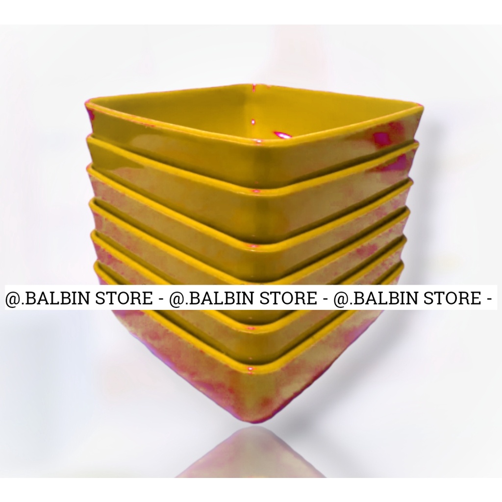 BALBIN STORE | mangkuk melamin 6.inc - mangkuk makan - mangkok kotak melamine 15 cm -mangkuk saji - mangkuk mie - mangkuk bubur - mangkuk soto - mangkuk serba guna - mangkuk varian warna random