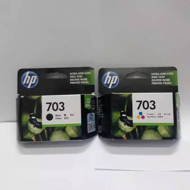 

TINTA HP 703 BLACK AND COLOUR PAKET ORIGINAL