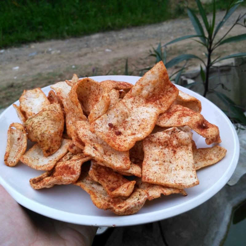 

kerupuk solondok pedas jeruk 250 gr / keripik pedas snack kiloan kerupuk seblak