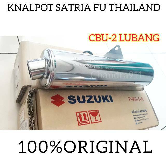 Knalpot Satria Fu Thailand Ori SGP CBU 2 Lubang Silincer