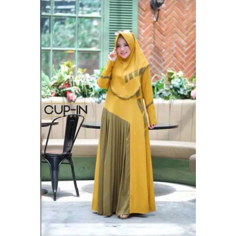 GAMIS SYAR'I CUP-IN DRESS PLISKET