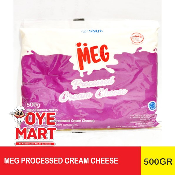 MEG PROCESSED CREAM CHEESE 500GR / KRIM KEJU