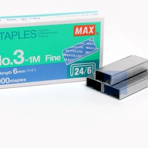 

Terbaru! ISI STAPLES BESAR MAX HD No 3 Original - MAX ISI NO 3 1 Box Isi 20 Pak !!