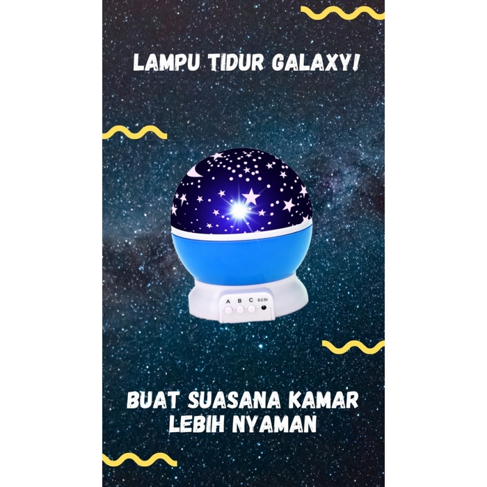 LAMPU TIDUR ANAK LED KARAKTER GALAXY-GALAXY LED NIGHT LIGHT FOR CHILD