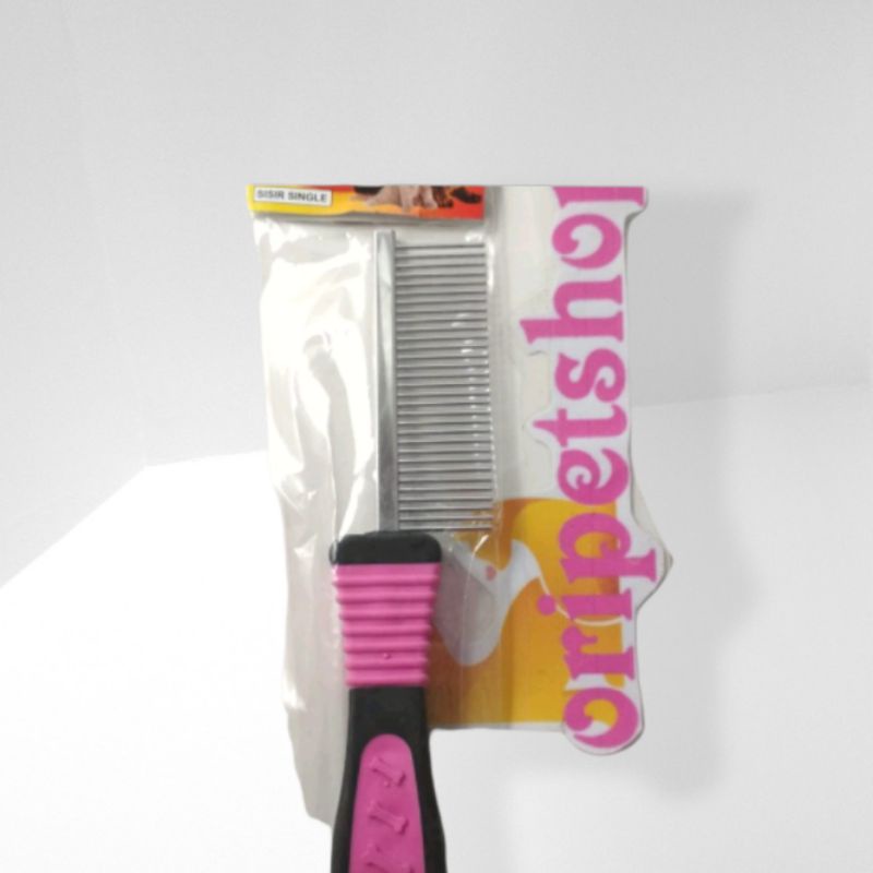 Sisir Grooming Chiro Single-Anjing/Kucing