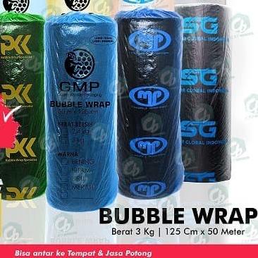 

➫ Bubble buble Wrap Mulia Pack GMP PKK SGI 3,0 kg roll 125 cm x 50 meter - No Brand 2,7 kg, Hitam ☄